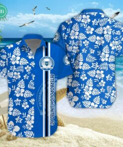 Peterborough United FC Tropical Flower Hawaiian Shirt