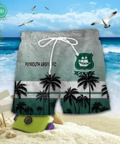 Plymouth Argyle FC Palm Tree Hawaiian Shirt