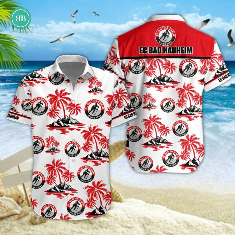 Rote Teufel Bad Nauheim Palm Tree Island Hawaiian Shirt