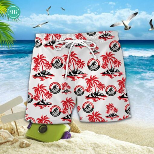 Rote Teufel Bad Nauheim Palm Tree Island Hawaiian Shirt