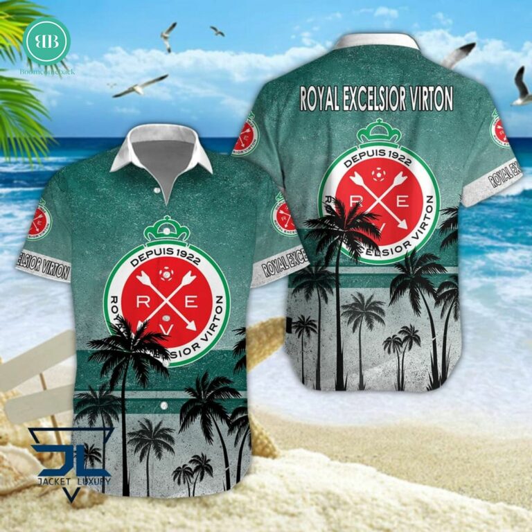 Royal Excelsior Virton Palm Tree Hawaiian Shirt