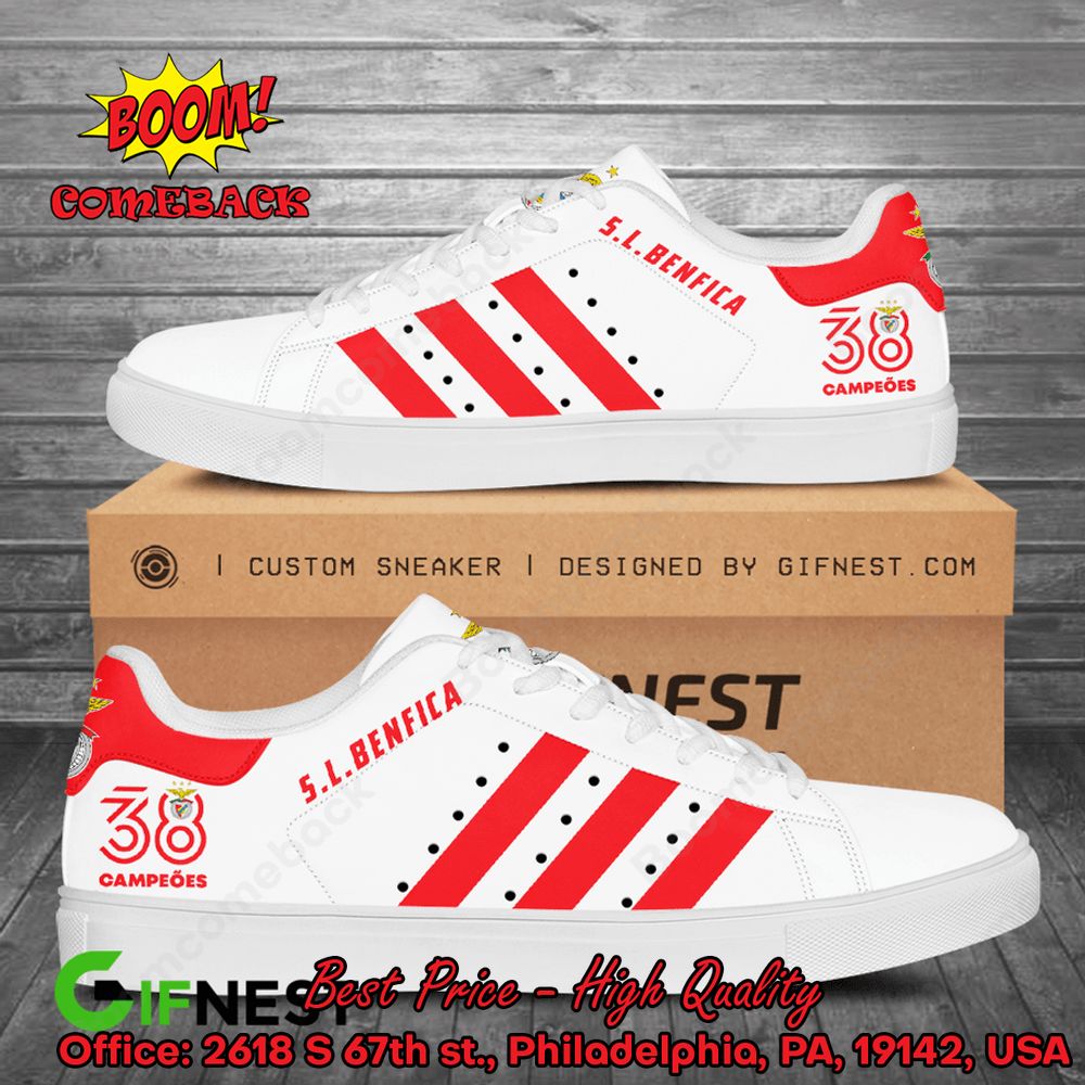 LIMITED DESIGN Sevilla FC Camp7ones White Adidas Stan Smith Shoes