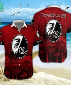 SC Freiburg Palm Tree Hawaiian Shirt
