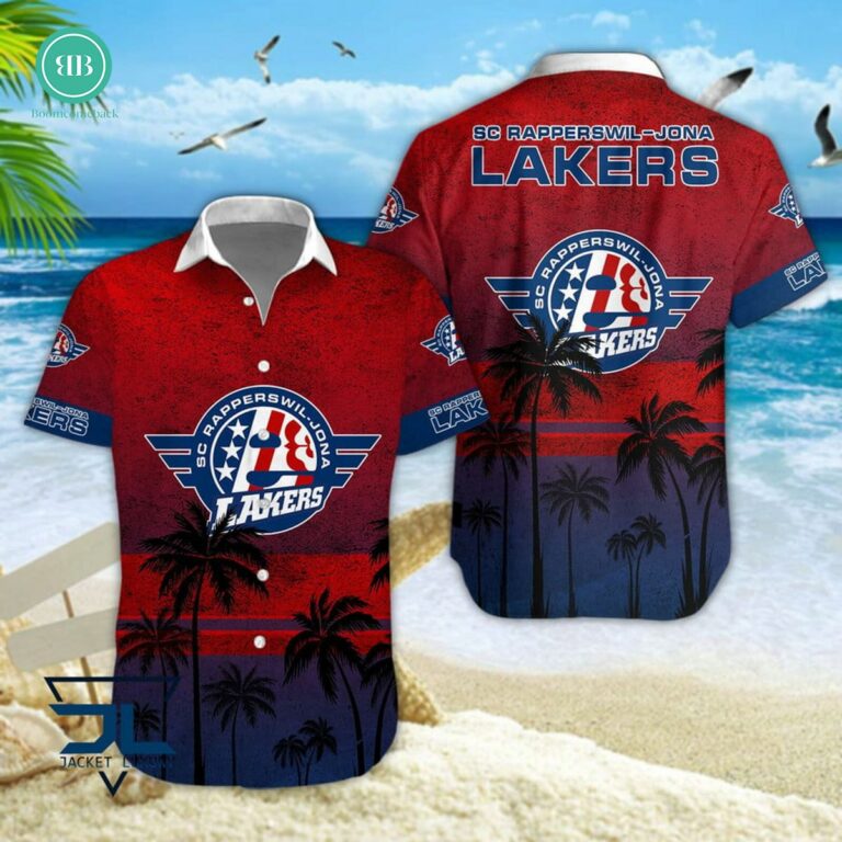 SC Rapperswil-Jona Lakers Palm Tree Hawaiian Shirt