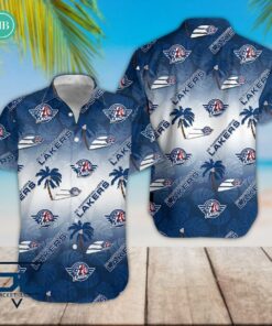 SC Rapperswil-Jona Lakers Tropical Leaves Coconut Tree Hawaiian Shirt