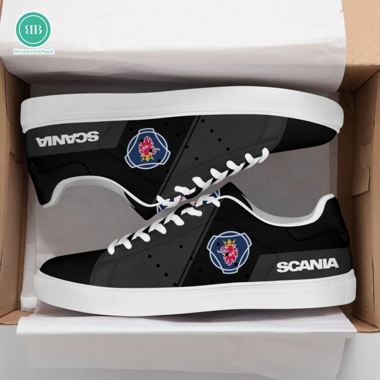 Scania Grey Black Adidas Stan Smith Shoes