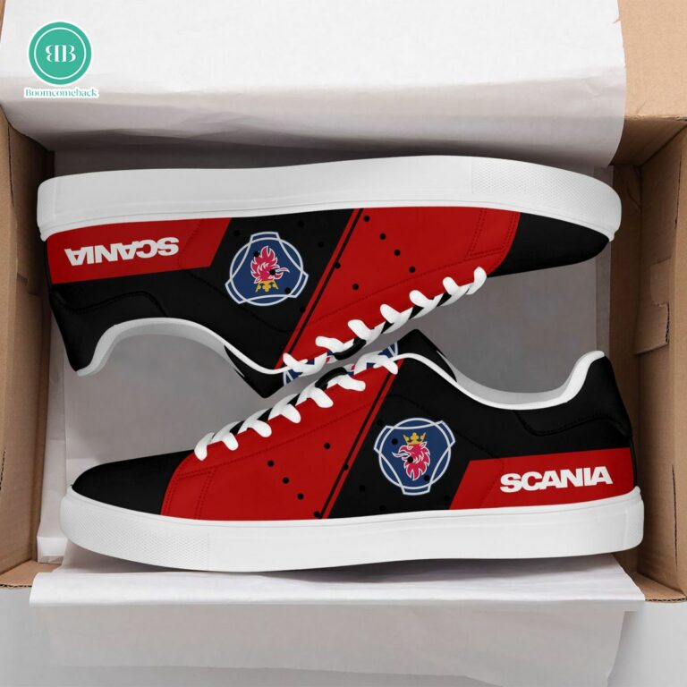 Scania Red Black Adidas Stan Smith Shoes