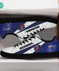 Scania White And Blue Adidas Stan Smith Shoes