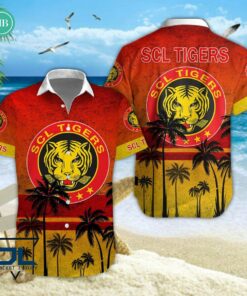 SCL Tigers Palm Tree Hawaiian Shirt