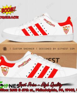 LIMITED DESIGN Sevilla FC Camp7ones White Adidas Stan Smith Shoes