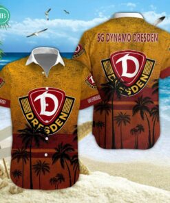 SG Dynamo Dresden Palm Tree Hawaiian Shirt