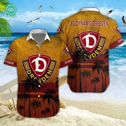 SG Dynamo Dresden Palm Tree Hawaiian Shirt