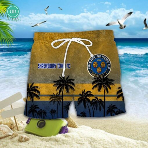 Shrewsbury Town FC Palm Tree Hawaiian Shirt