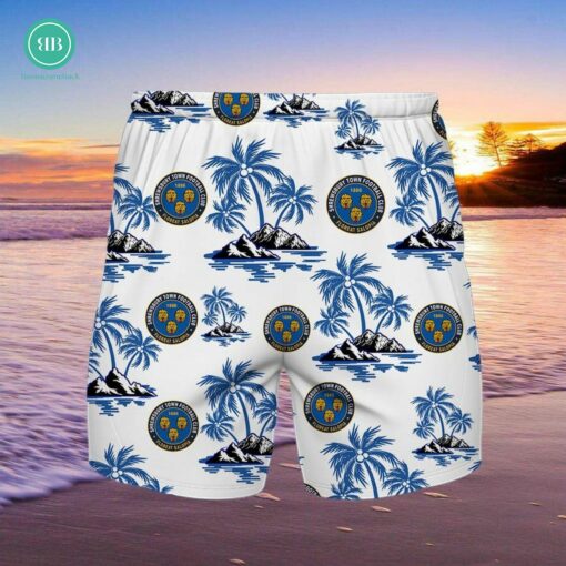Shrewsbury Town FC Palm Tree Island Hawaiian Shirt