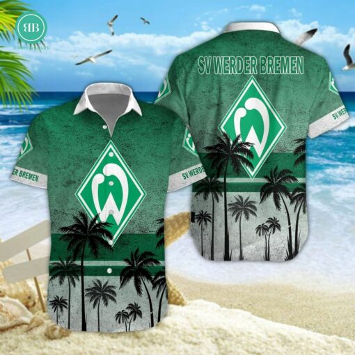 SV Werder Bremen Palm Tree Hawaiian Shirt
