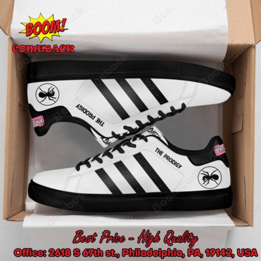 The Prodigy Band Black Stripes Adidas Stan Smith Shoes
