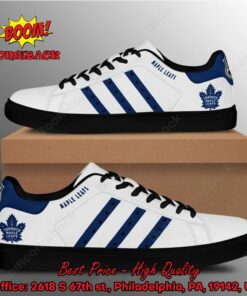 toronto maple leafs navy stripes adidas stan smith shoes 3 TAVLx