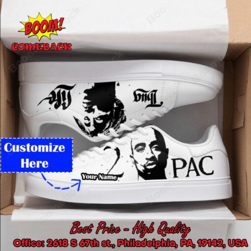 2Pac Personalized Name Adidas Stan Smith Shoes