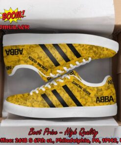 ABBA Dancing Queen Black Stripes Style 1 Adidas Stan Smith Shoes