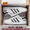 ABBA Dancing Queen Black Stripes Style 1 Adidas Stan Smith Shoes