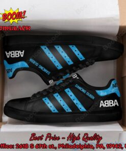 ABBA Dancing Queen Blue Stripes Style 1 Adidas Stan Smith Shoes