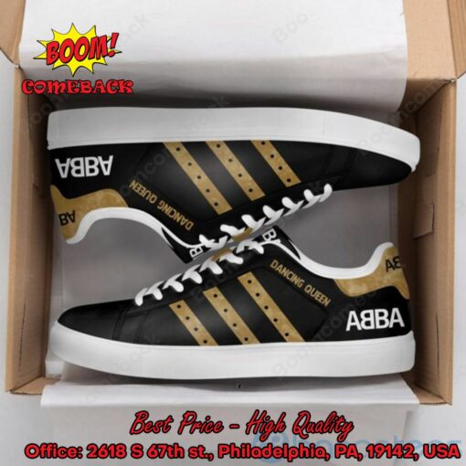 ABBA Dancing Queen Brown Stripes Adidas Stan Smith Shoes