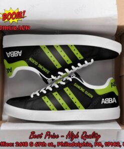 ABBA Dancing Queen Green Stripes Style 1 Adidas Stan Smith Shoes