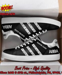 ABBA Dancing Queen White Stripes Style 1 Adidas Stan Smith Shoes