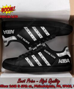 ABBA Dancing Queen White Stripes Style 1 Adidas Stan Smith Shoes