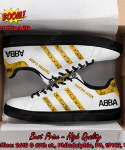 ABBA Dancing Queen Yellow Stripes Style 1 Adidas Stan Smith Shoes