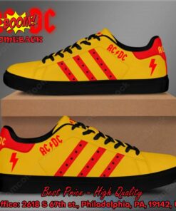 ACDC Red Stripes Style 3 Adidas Stan Smith Shoes