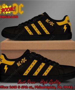 acdc yellow stripes style 1 adidas stan smith shoes 3 jDBjr