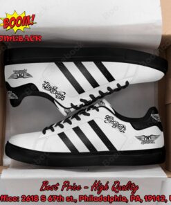 Aerosmith Black Stripes Adidas Stan Smith Shoes