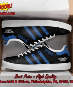 Aerosmith Blue Stripes Style 2 Adidas Stan Smith Shoes