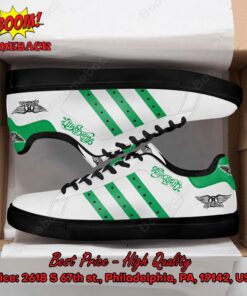 Aerosmith Green Stripes Adidas Stan Smith Shoes