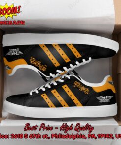 Aerosmith Orange Stripes Adidas Stan Smith Shoes