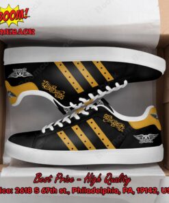 Aerosmith Yellow Stripes Style 2 Adidas Stan Smith Shoes