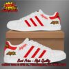 Anthrax Red Stripes Style 3 Adidas Stan Smith Shoes