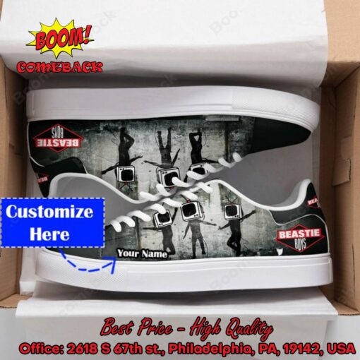 Beastie Boys Personalized Name Grey Adidas Stan Smith Shoes