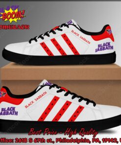 black sabbath red stripes adidas stan smith shoes 3 oa986
