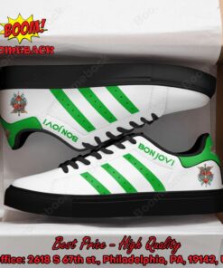 bon jovi green stripes adidas stan smith shoes 3 jajIt