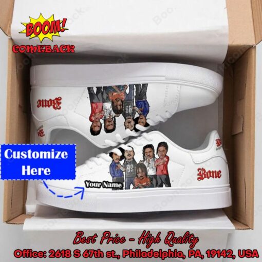 Bone Thugs-n-Harmony Personalized Name White Adidas Stan Smith Shoes