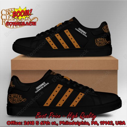 Creedence Clearwater Revival Brown Stripes Style 2 Adidas Stan Smith Shoes