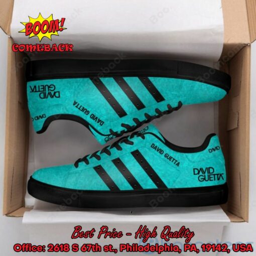 David Guetta DJ Black Stripes Style 3 Adidas Stan Smith Shoes