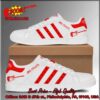 Dire Straits Red Stripes Style 2 Adidas Stan Smith Shoes