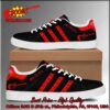 Dire Straits Red Stripes Style 1 Adidas Stan Smith Shoes