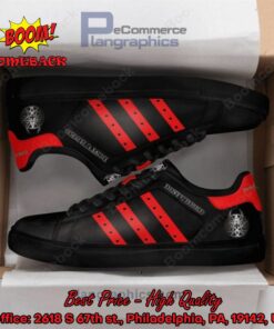 disturbed red stripes adidas stan smith shoes 3 XkAYz