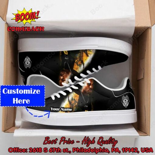 DMX Personalized Name Black Adidas Stan Smith Shoes