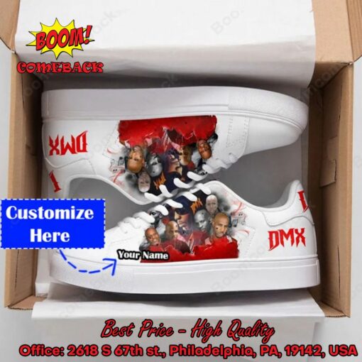 DMX Personalized Name White Style 2 Adidas Stan Smith Shoes