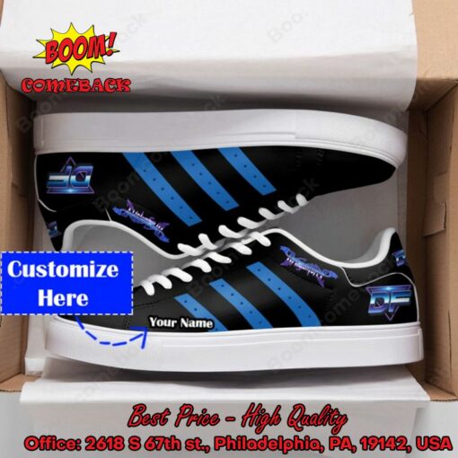 Dragonforce Power Metal Band Blue Stripes Personalized Name Adidas Stan Smith Shoes